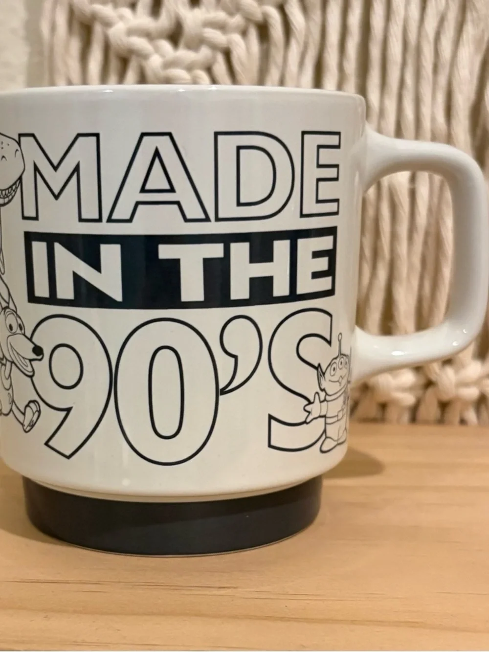 Disney Toy story Pixar Ceramic Mug with Black Line-Art Accents